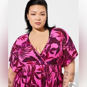 Sheer smock dress cover up